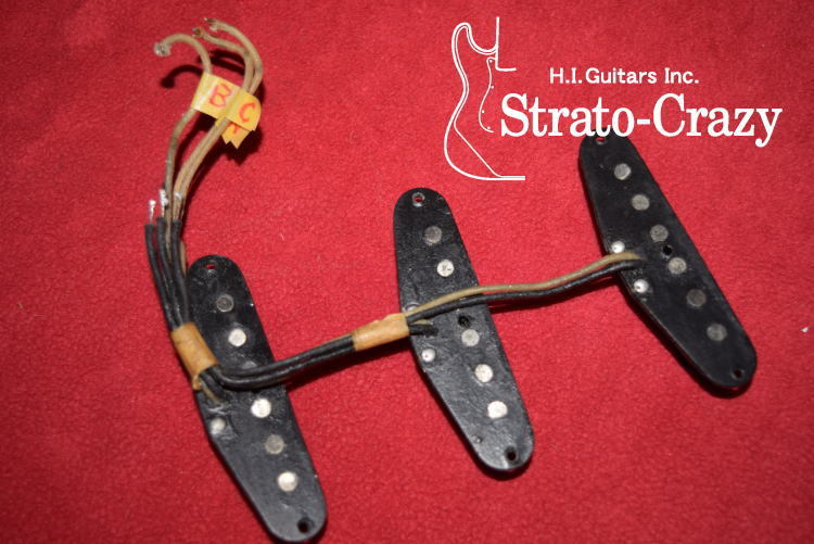 Fender 60s Stratocaster Original Black Bobbin pickup Set 
