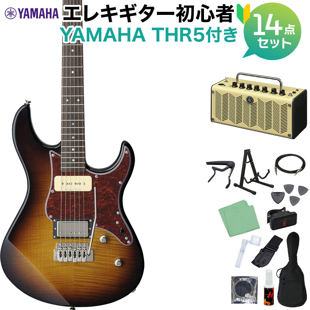 YAMAHA PACIFICA611VFM TBS エレキギター初心者14点セット【THR5アンプ付き】 タバコブラウンサンバースト