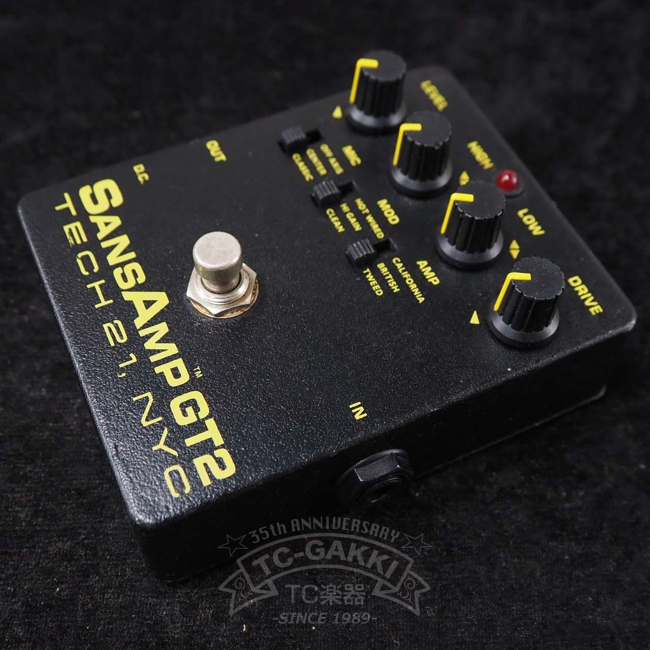 中古品　TECH 21 SansAmp GT2 ギターエフェクター TECH21 SansAmp GT2 アンプシミュレーター ギターエフェクター