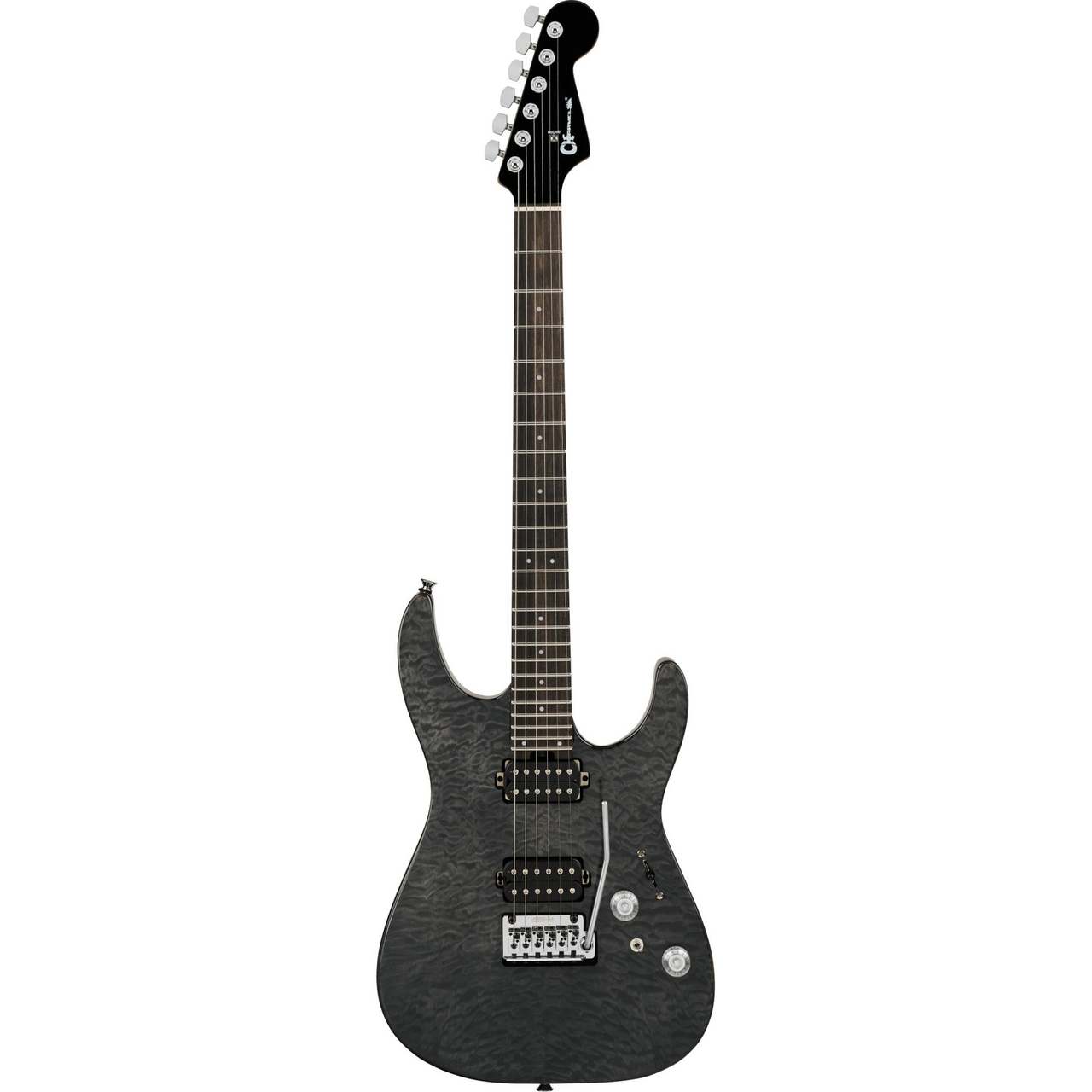 Charvel Pro-Mod Plus DK24 HH 2PT EB QM Ebony Fingerboard Midnight