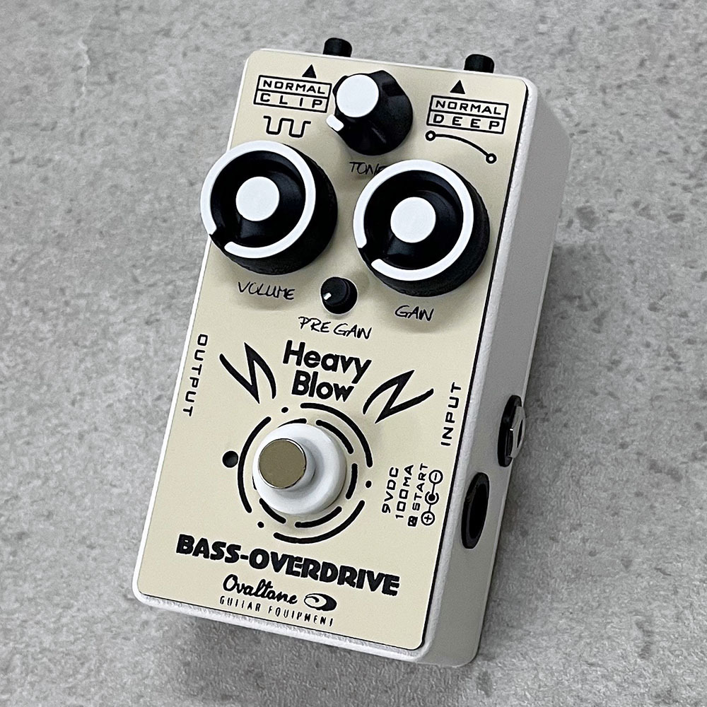 ベース用オーバードライブ Ovaltone Heavy Blow 【ブランド初のベース用オーバードライブ