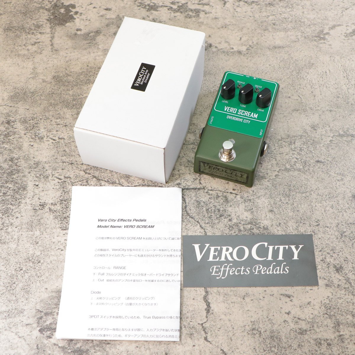 ギター VERO SCREAM OVERDRIVE VEROCITY 受注生産】Verocity Effects Pedals Vero Scream (オーバー