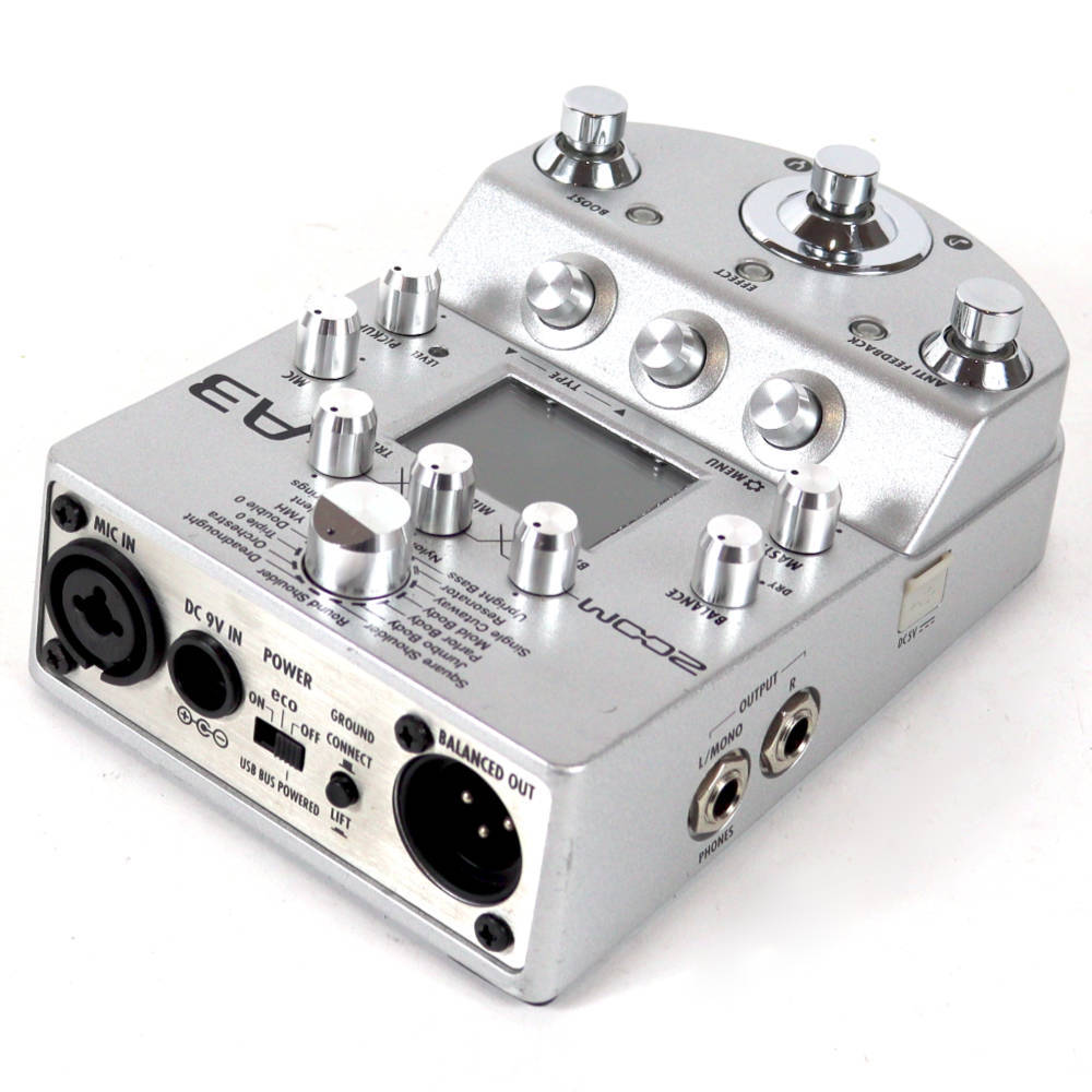 ZOOM 【中古】 アコースティック用プリアンプ エフェクター ZOOM