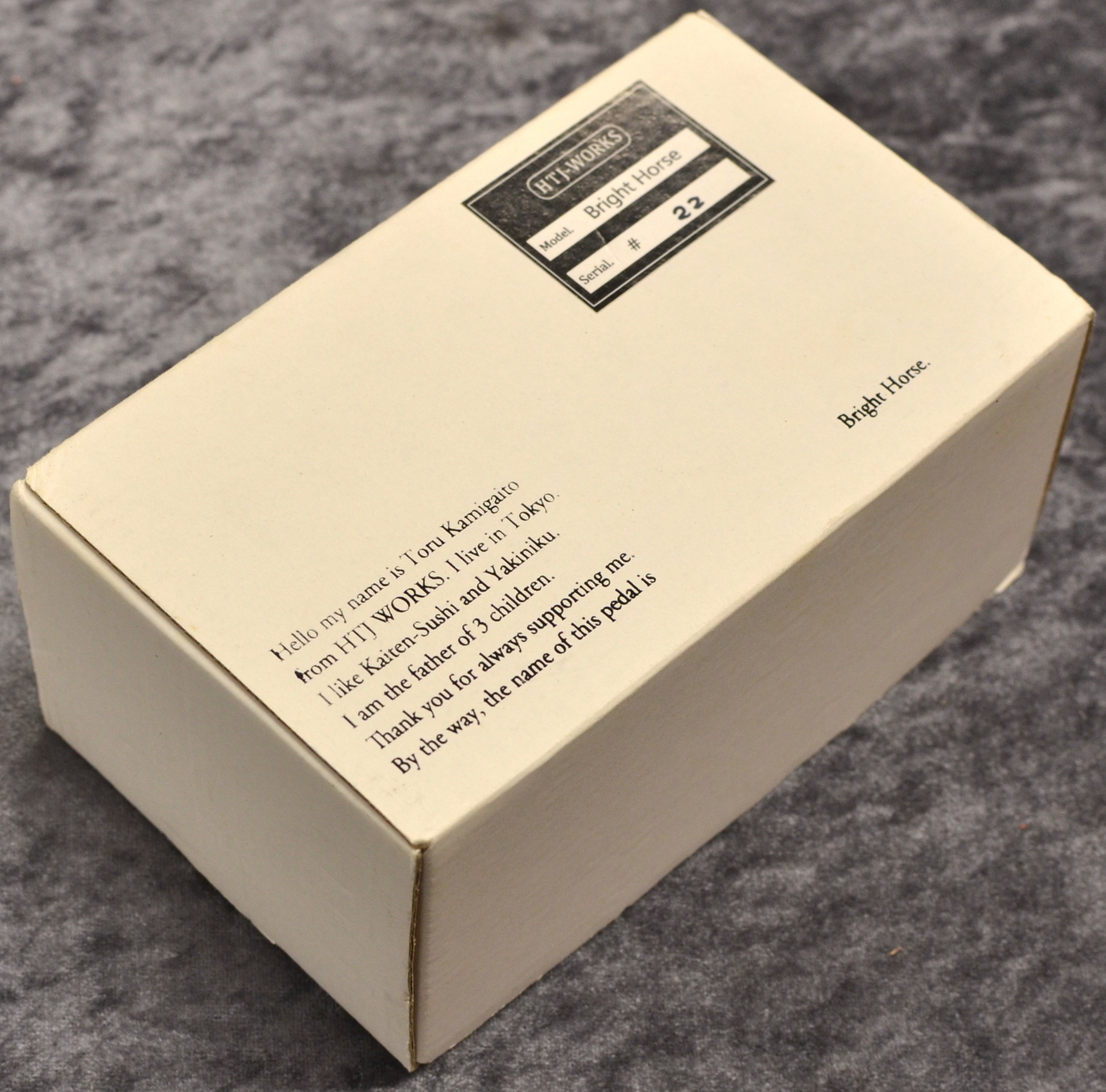 HTJ-WORKS Bright Horse Aged Gold オーバドライブ HTJ-WORKS Bright Horse Over Drive Aged Gold #22 【中古】（中古