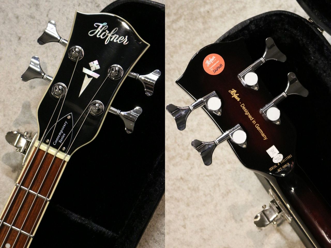 Hofner 【USED】Verythin Bass CT -Transparent Dark Cherry  Burst-【3.7kg】【ドイツ製パーツ】（中古）【楽器検索デジマート】