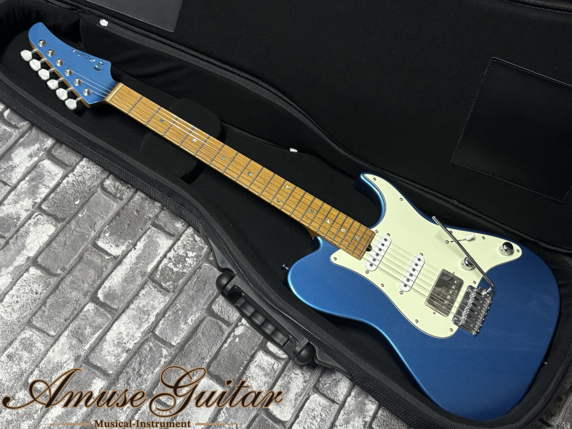 T's guitars DTL　H-S-H T's Guitars DST-Pro24 HSH 5A Quilt Maple Top Blue Bahama