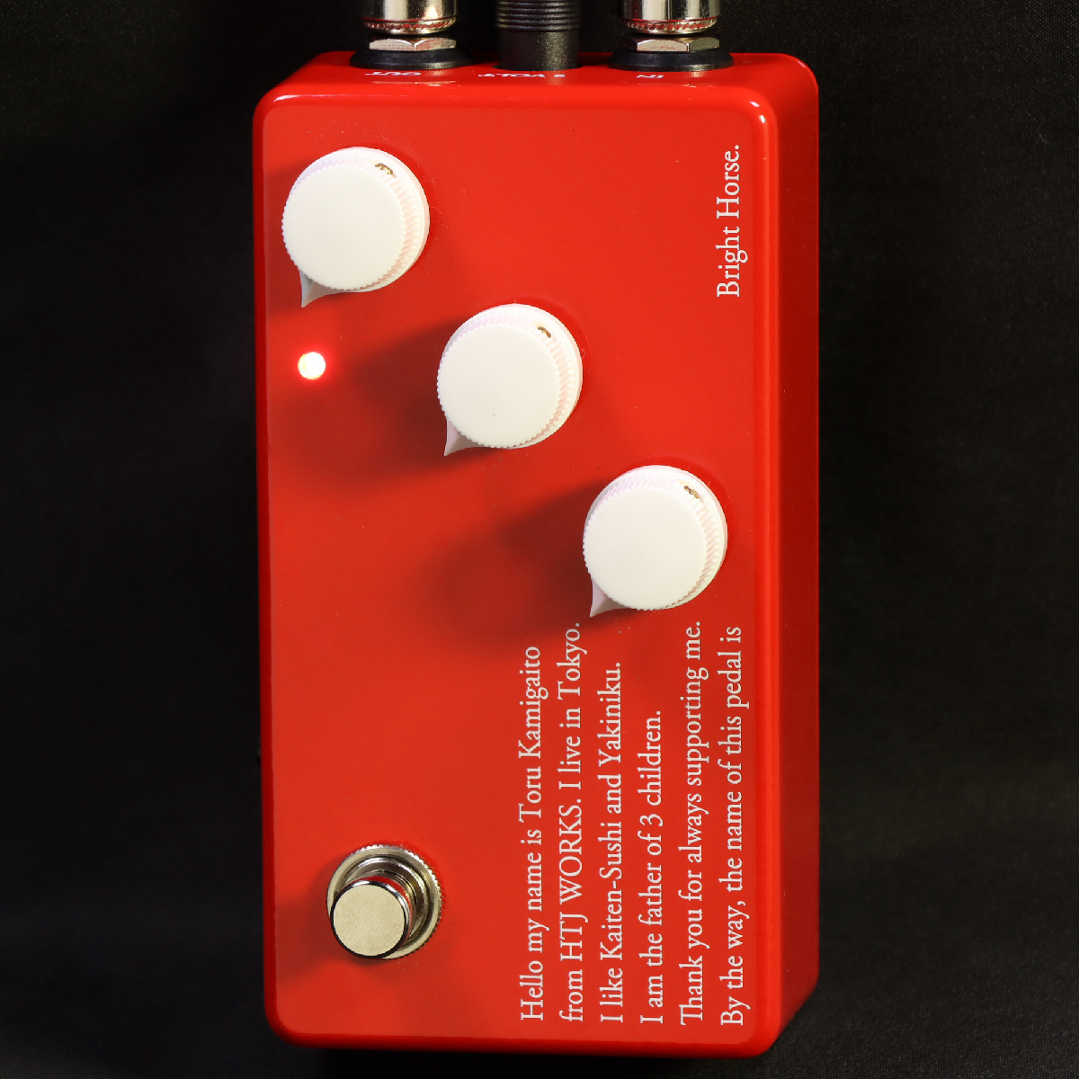 HTJ-WORKS -Bright Horse- Over Drive Red Color オーバードライブ 日本製  ハンドメイド【新宿店】（新品）【楽器検索デジマート】