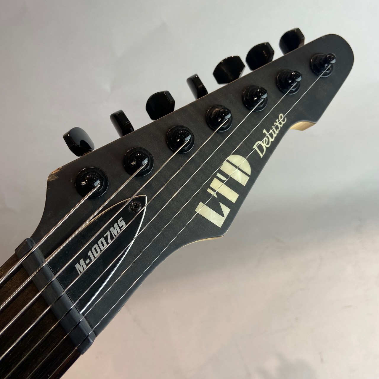 LTD M-1007 MULTI-SCALE See Thru Black Satin 7弦ギター