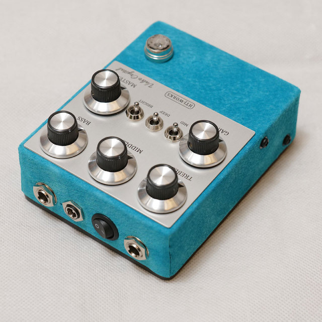 HTJ-WORKS Valve Crystal 12AX7 Tube Preamp Silver Top Light Blue