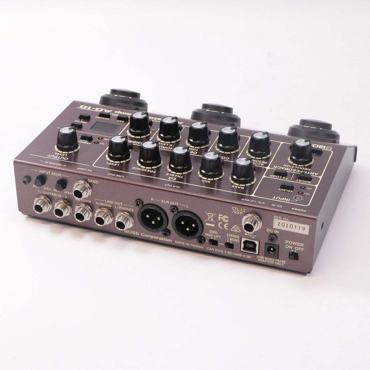 BOSS AD-10 Acoustic Preamp アコースティックギター用プリアンプ ボス