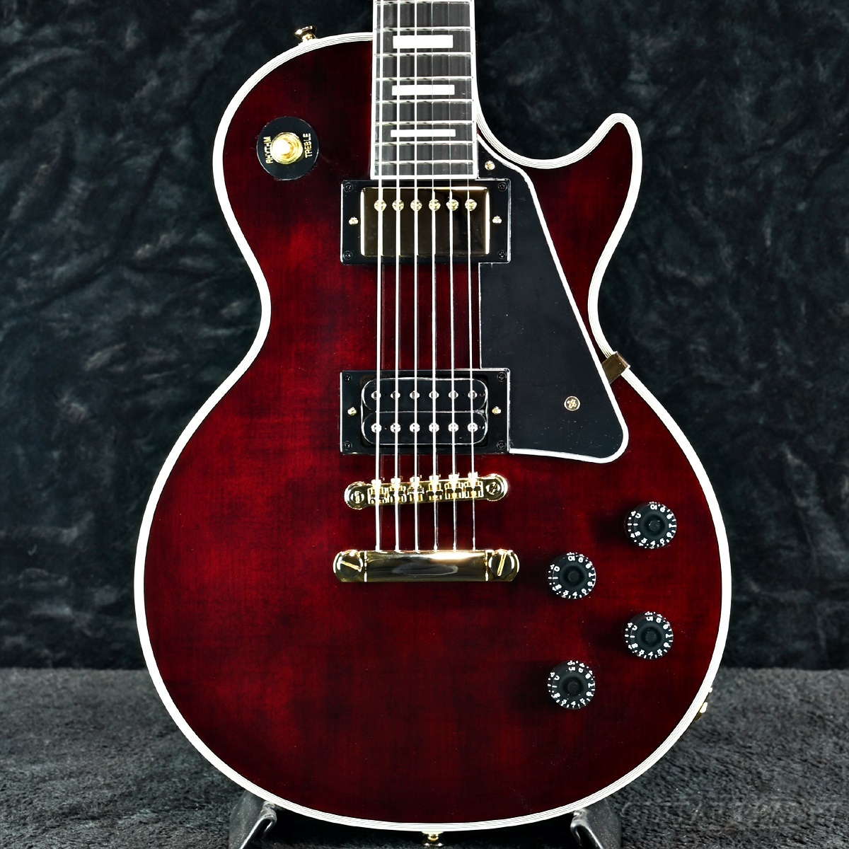 ギター Epiphone Jerry Cantrell Les Paul Custom 楽天市場】Epiphone Jerry Cantrell Wino Les Paul Custom Dark Wine