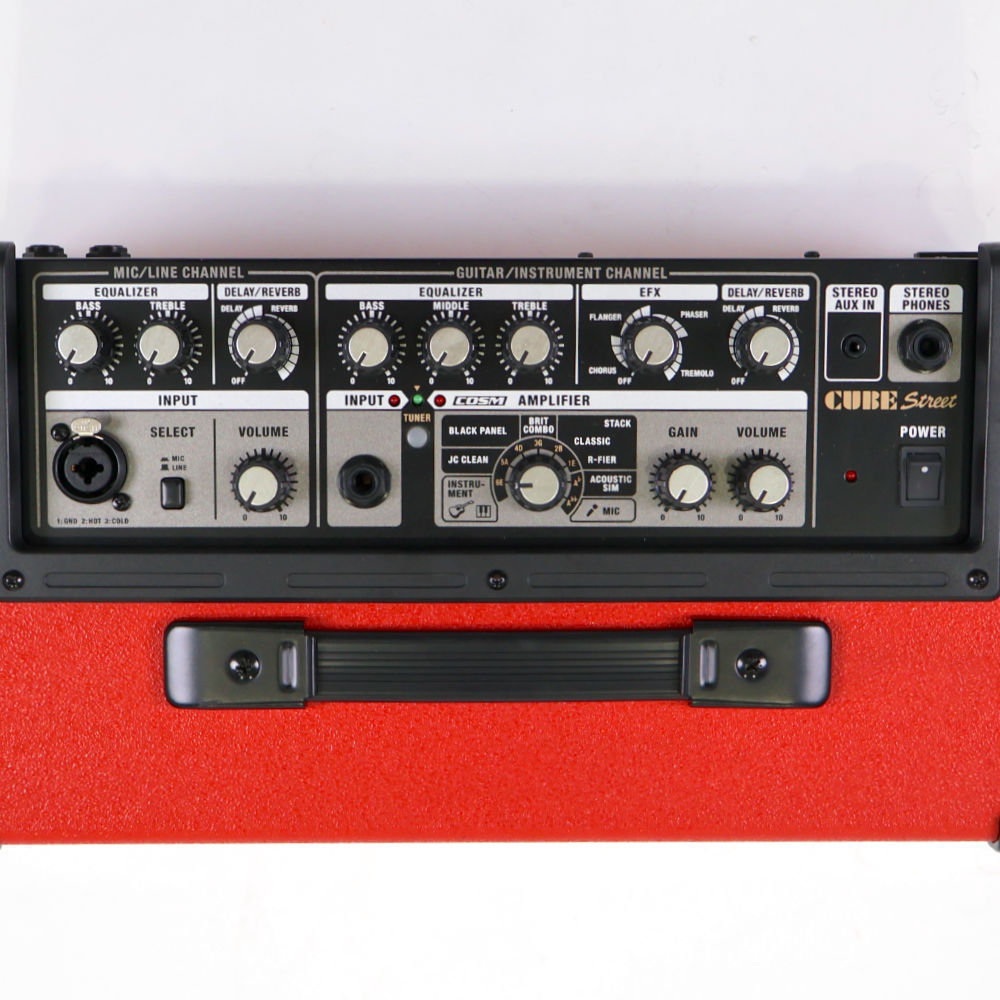 Roland CUBE Street ステレオアンプ Red PSB-100 Roland CUBE Street Red Battery-Powered Stereo Amplifier