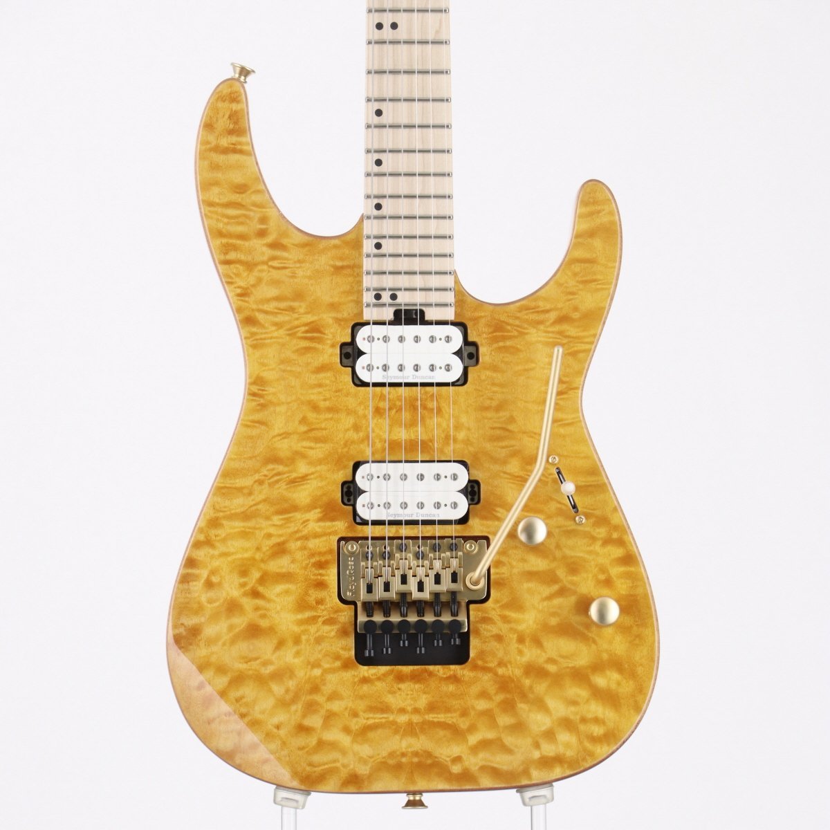 Charvel Pro-Mod DK24 HH FR M Mahogany with Quilt Maple Dark Amber シャーベル ［3.45kg/2023年製］【池袋店】（中古/送料無料）【楽器検索デジマート】