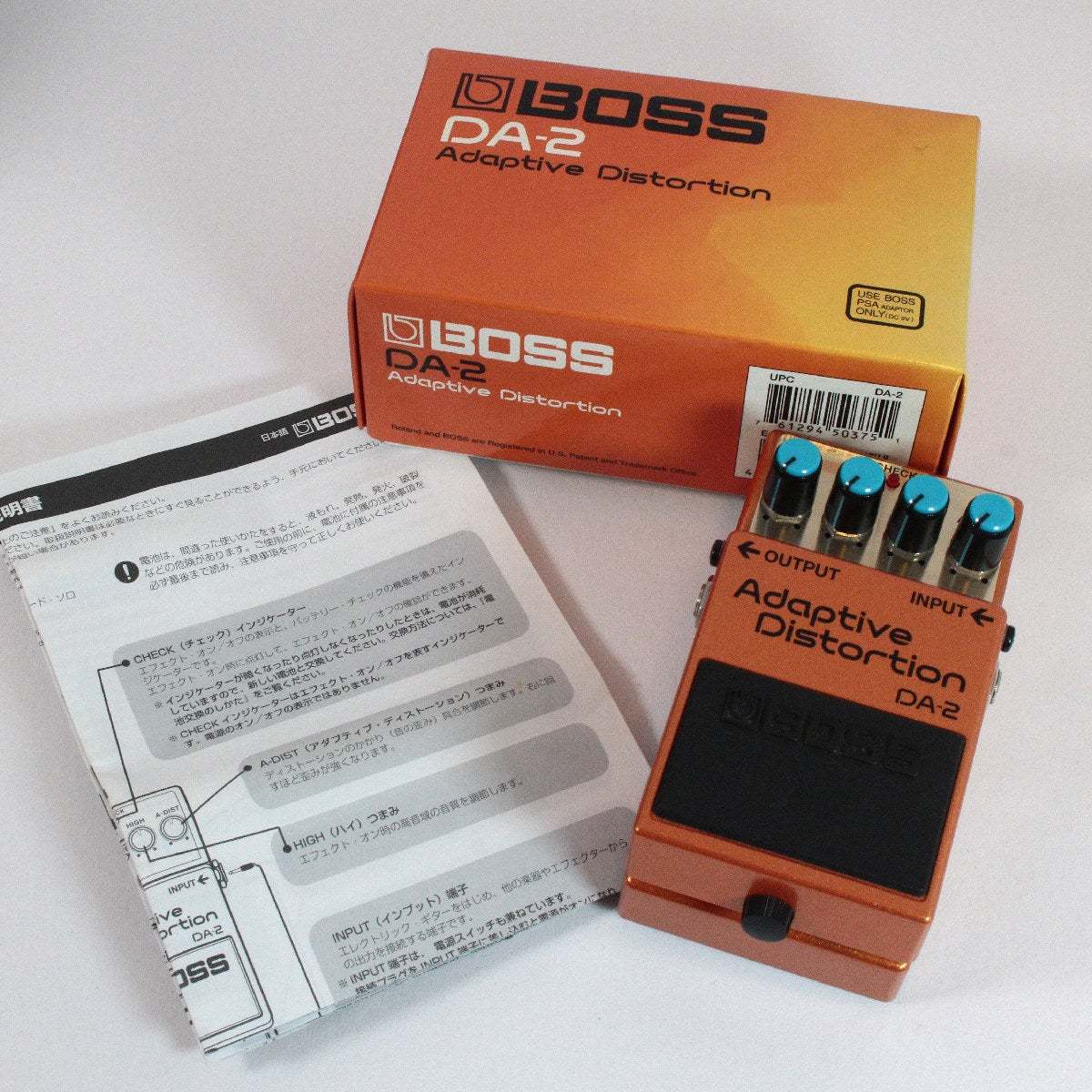 超美品】 BOSS DA-2 Adaptive Distortion 台湾製 超美品】 BOSS DA-2