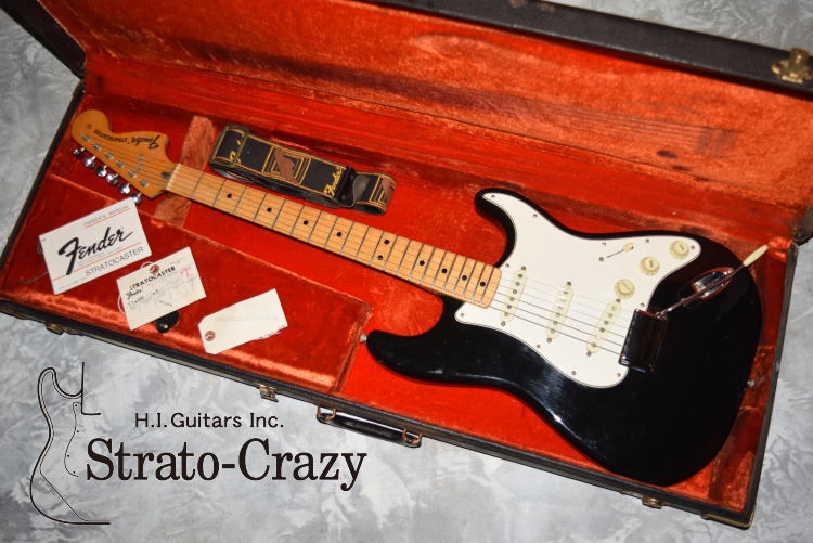 Fender Stratocaster '75 Black /Maple neck 