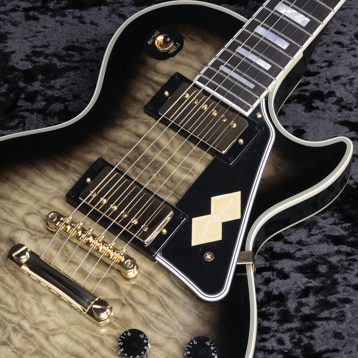 Epiphone Inspired by Gibson Custom Les Paul Custom Quilt Cobra