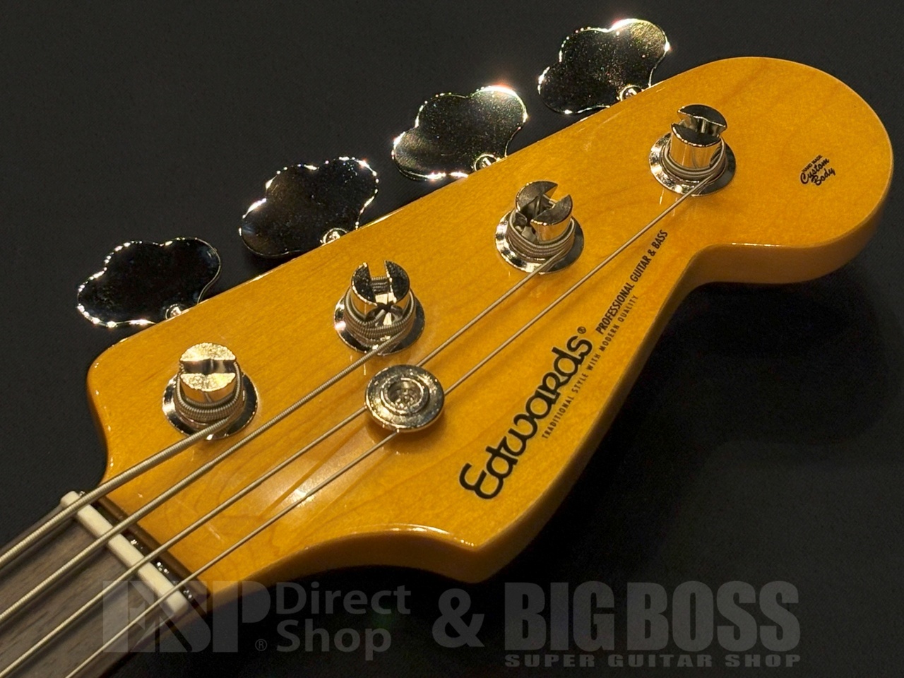 Edwards ジャズベース サンバースト ケース付き　E-JB-ALR EDWARDS E-JB-ALR 3 Tone Sunburst（新品/送料無料）【楽器検索