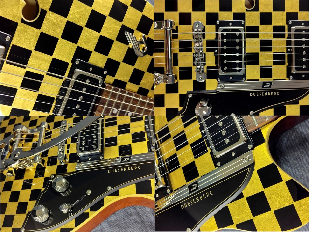 ギター Duesenberg Duesenberg Starplayer CBR Gold-Leaf Checkerboard 30th Anniversary
