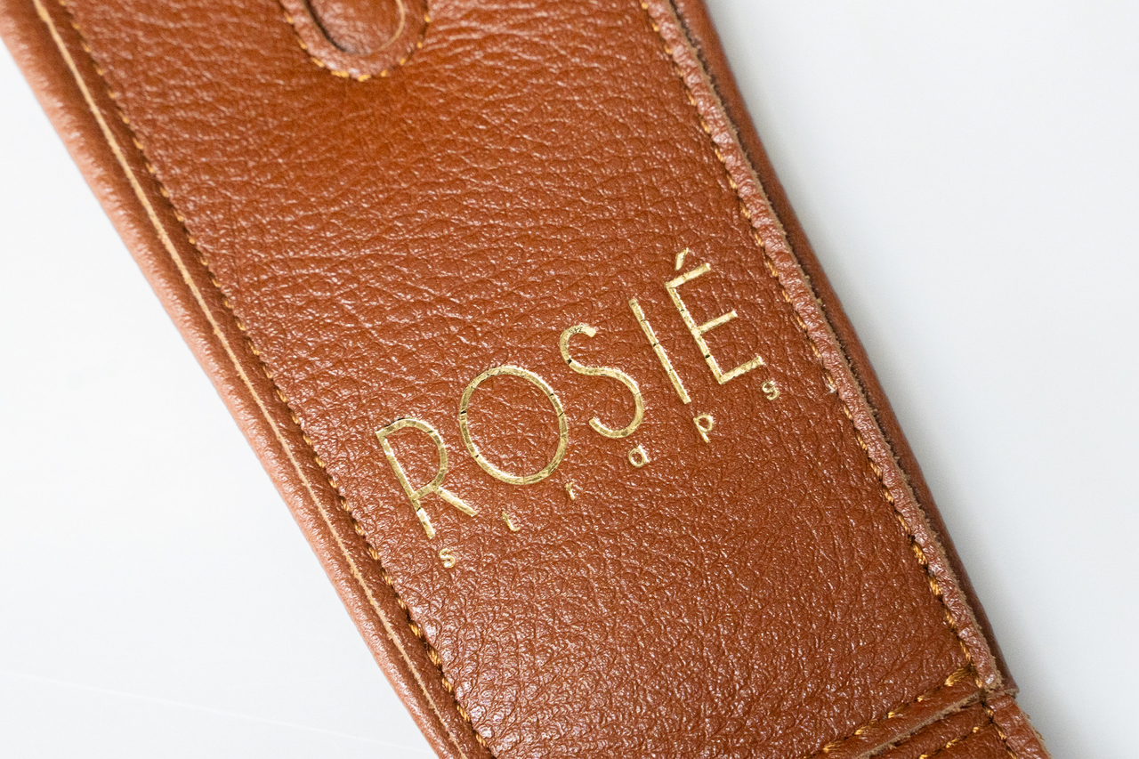 Rosi? ROSIE straps Brown with Brown Details 3.0inch  【横浜店】（新品/送料無料）【楽器検索デジマート】