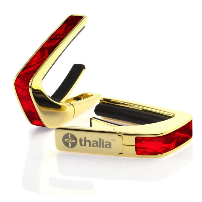 Thalia Capo Exotic Shell RED ANGEL WING -24K Gold- │ ギター用