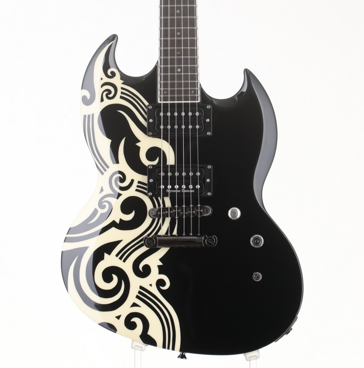 ESP PM-108VP WAVE MOTION Black w/ Tribal Graphic 【新宿店】（中古