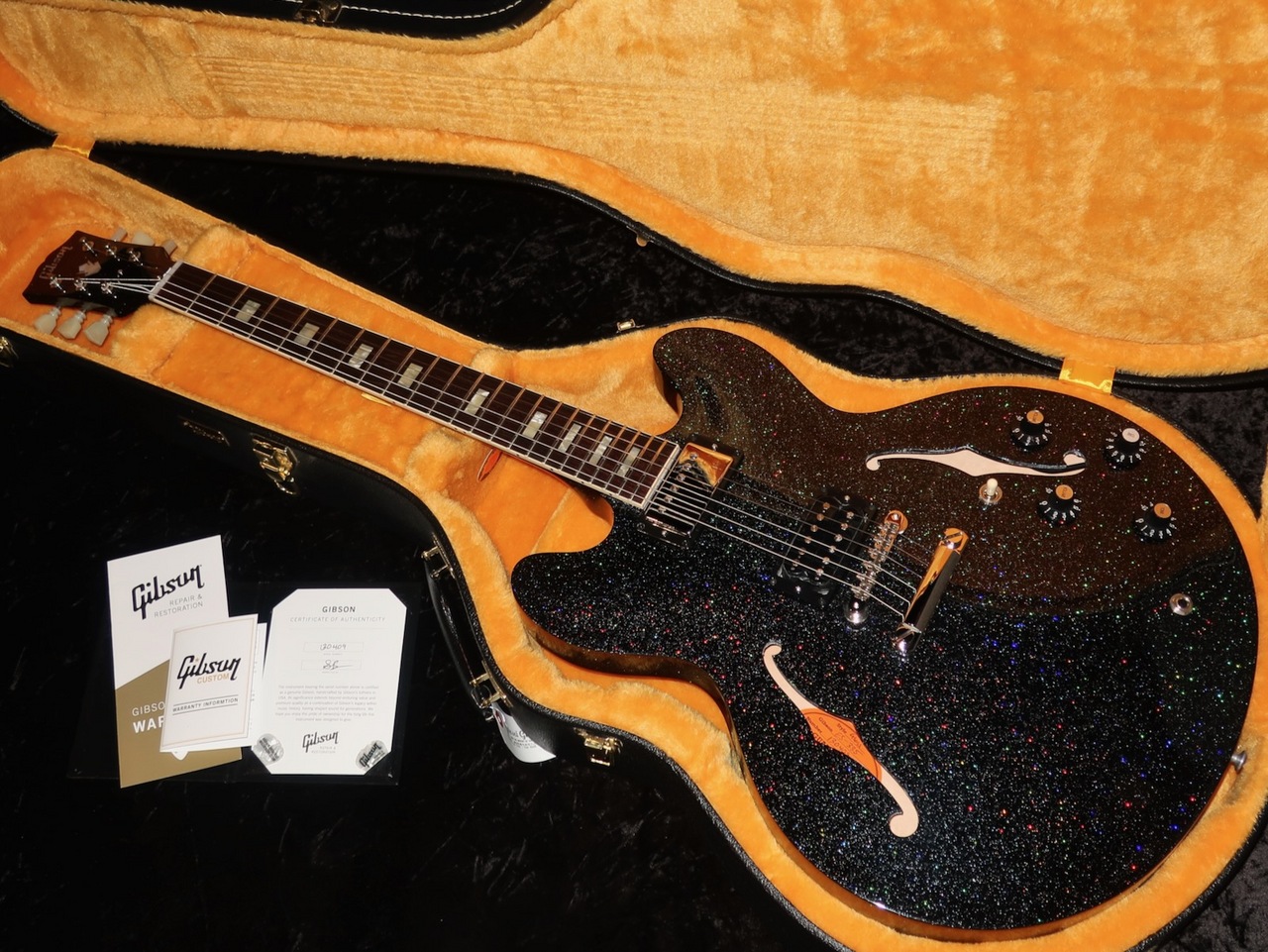ギブソンES-335  軽量3.38kg MODコレクションDEMO Gibson Mod™ Collection A Mod Collection ES-335 in Ebony