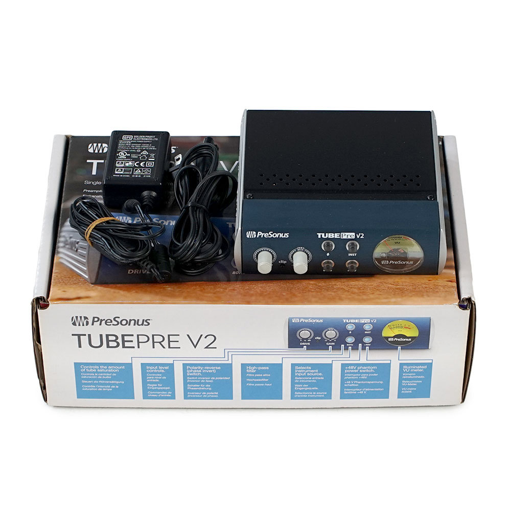 【完動品】PreSonus TubePre V2 真空管マイクプリアンプ Amazon.co.jp: PreSonus TubePre V2 真空管プリアンプ/DI
