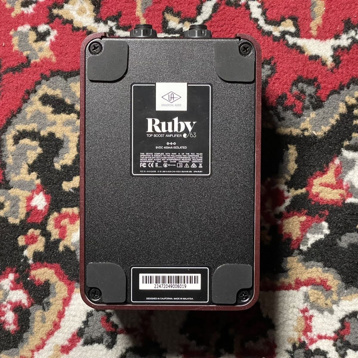 Universal Audio UAFX Ruby '63 Top Boost Amplifier コンパクト