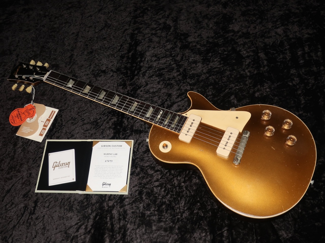 ギター Gibson murphy lab 1954 allgold LIGHTAGED Gibson Custom Shop Murphy Lab 1954 Les Paul Standard All Gold