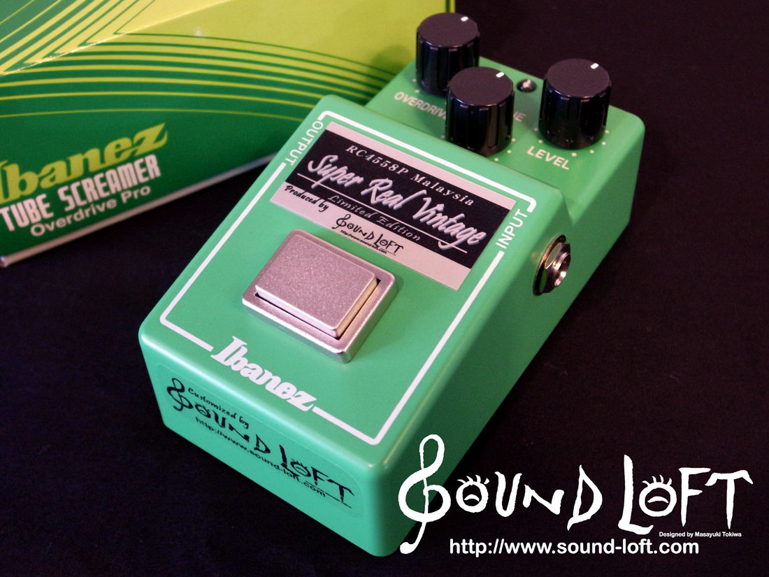 Ibanez TS808 Mod. Super Real Vintage w/RC4558P Malaysia Limited Ibanez TS808 Mod. Super Real Vintage w/RC4558P Malaysia Limited