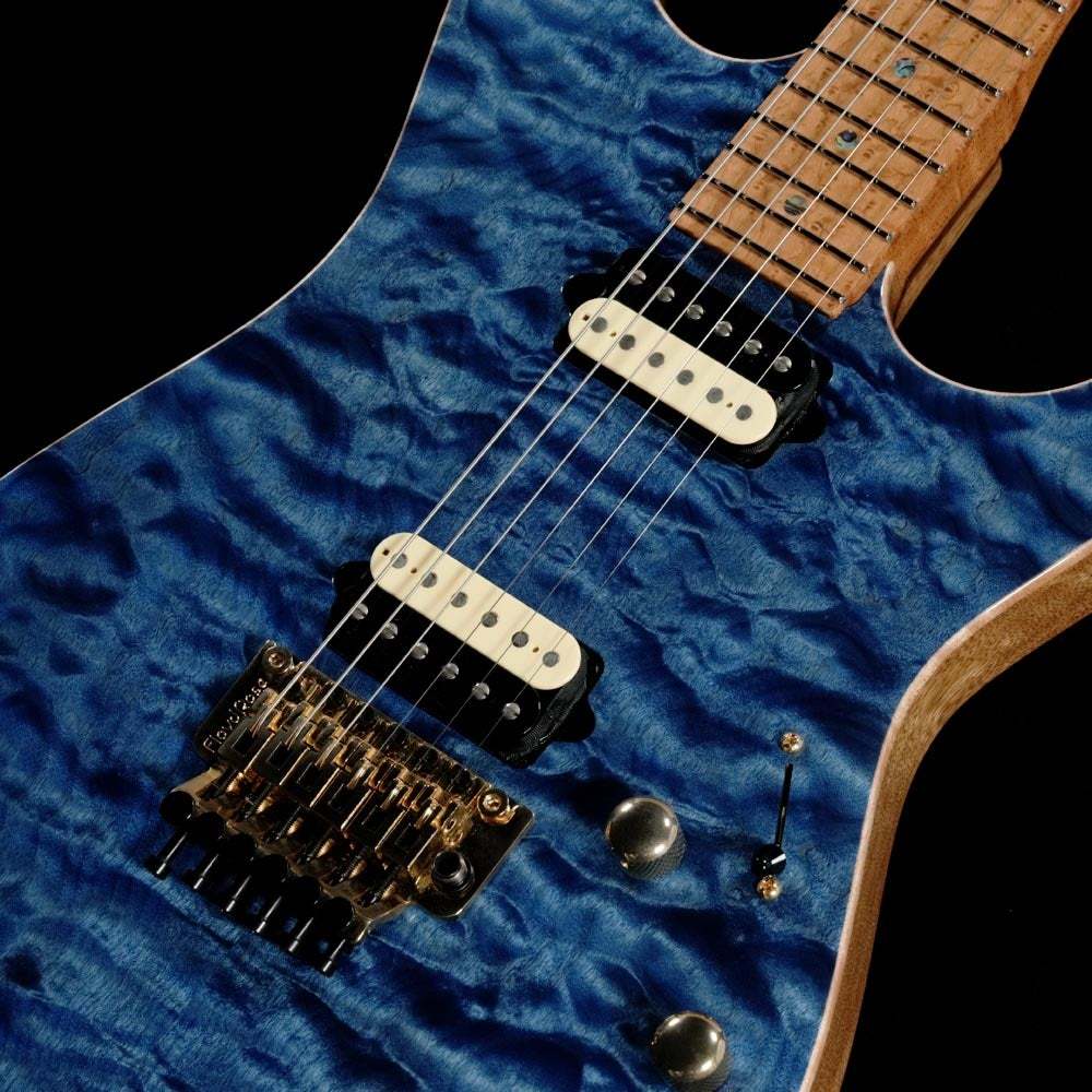 Suhr Custom Standard Quilted Maple Top Black LimbaBack Rosted