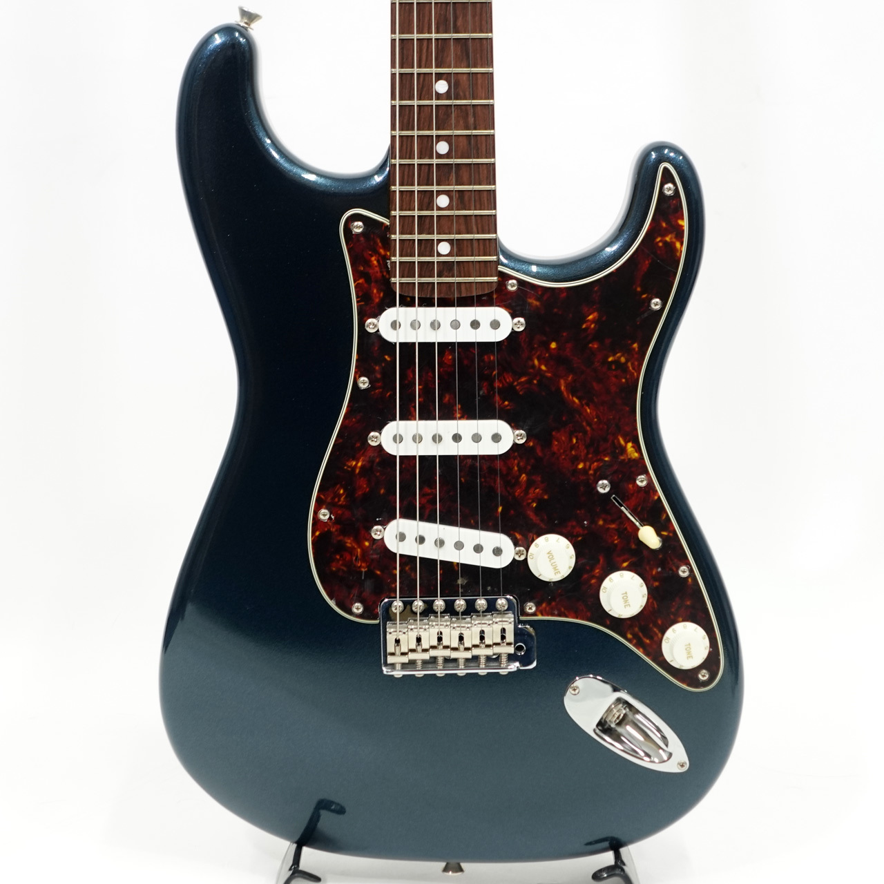 K.Nyui Custom Guitars KNST Bird's eye Maple Neck / Mercedes Blue
