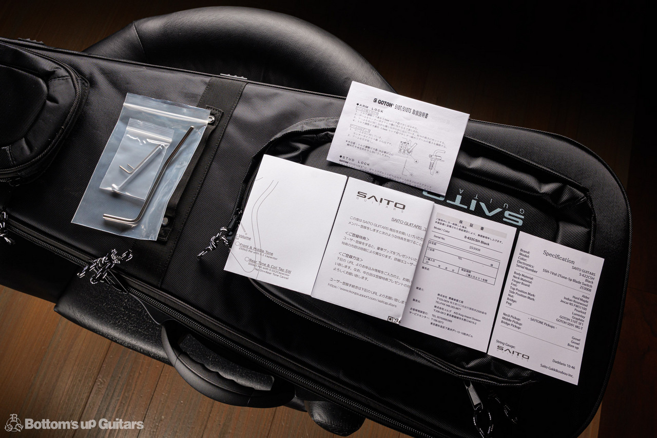 キタク SAITO GUITARS S-622CS Heritage (Black / Mint Green Guard) 【 3.28