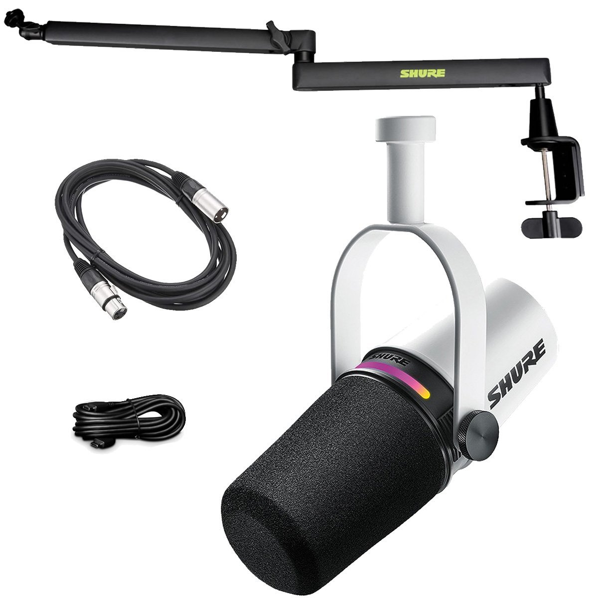 Shure MV7+-W-J [SH-BROADCAST2 & 5mマイクケーブル セット Shure MV7+-W-J [SH-BROADCAST2 & 5mマイクケーブル セット
