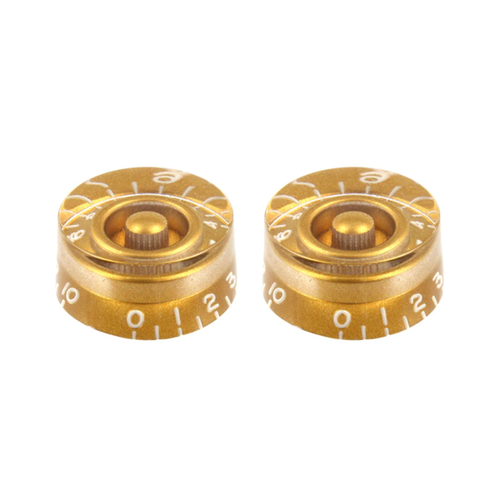 ALLPARTS オールパーツ PK-0130-032 Gold Speed Knobs コントロールノブ スピードノブ 2個セット