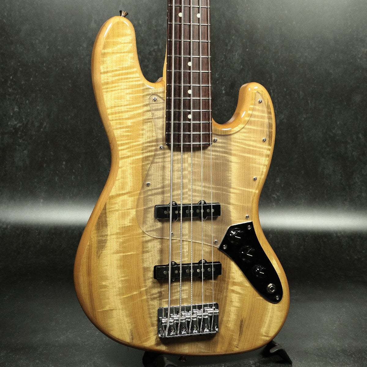 Fender ISHIBASHI FSR MIJ Hybrid II Jazz Bass V Myrtle Top Alder