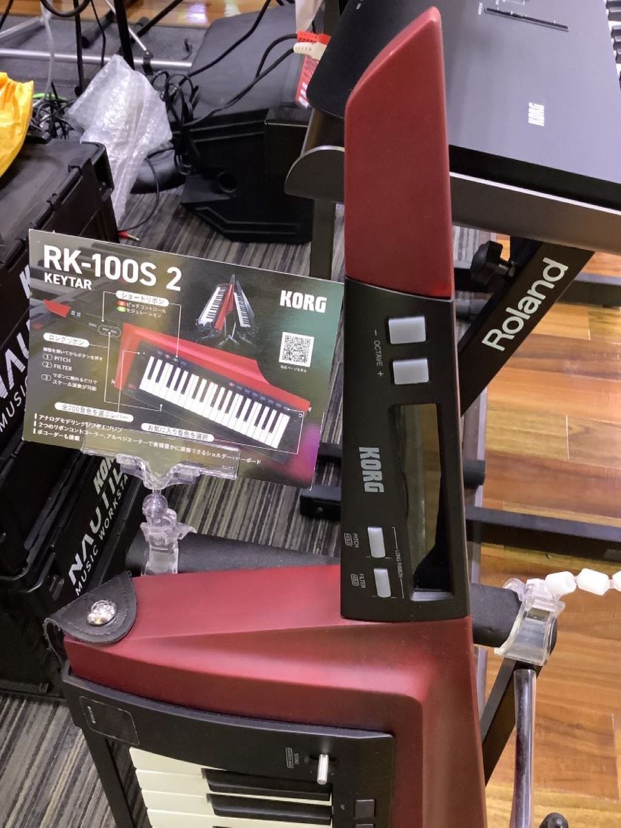 KORG RK-100S 2 RD レッド KEYTAR ショルダーキーボード キーター