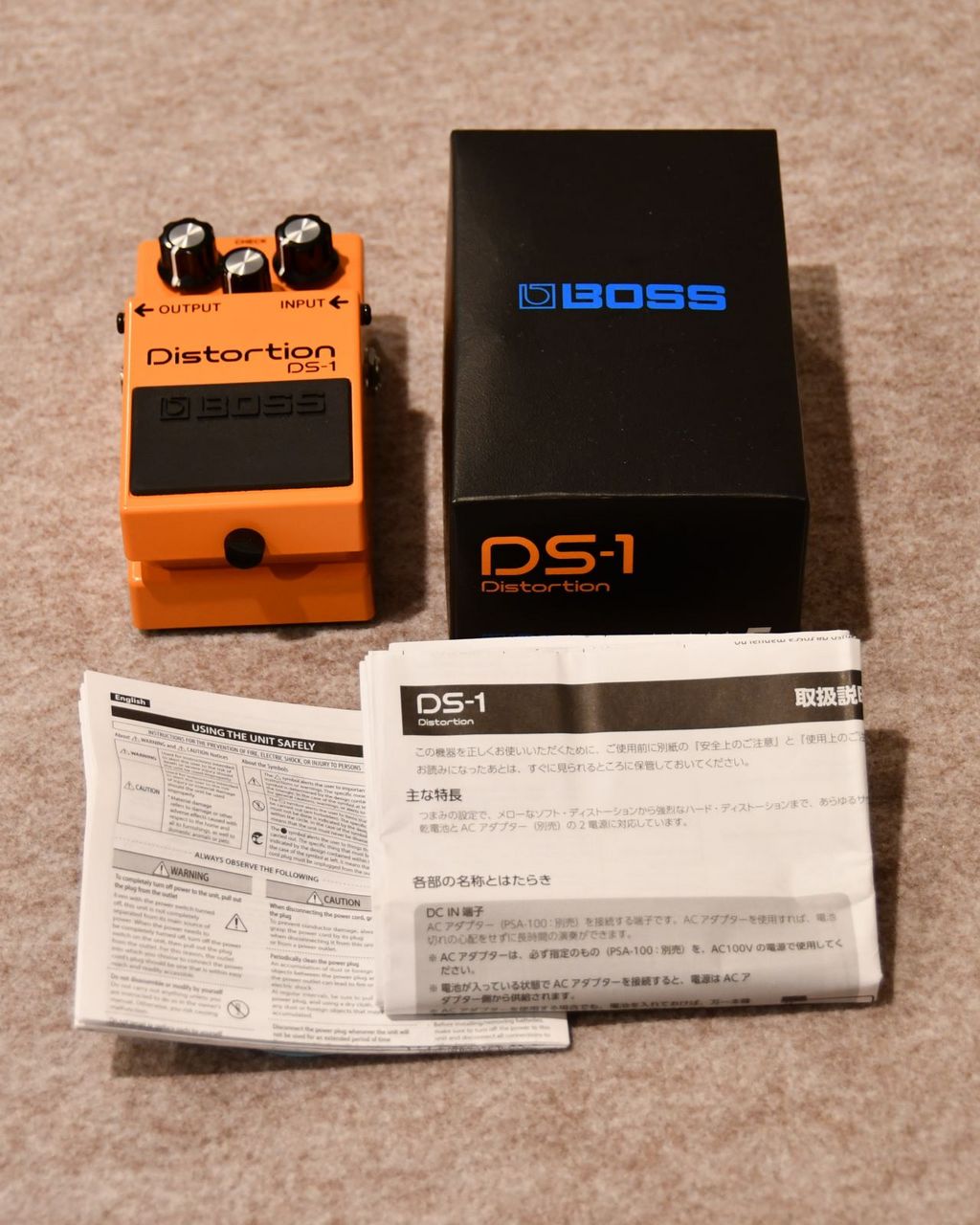 BOSS Distortion DS-1 オレンジ 箱あり 説明書付き 中古品 BOSS Distortion DS-1 オレンジ 箱あり 説明書付き 品