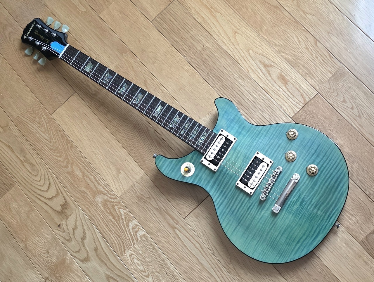 Epiphone Tak DC Standard Aqua Blue 美品 Tak Matsumoto DC Standard Aqua Blue 2nd Edition 2013年製