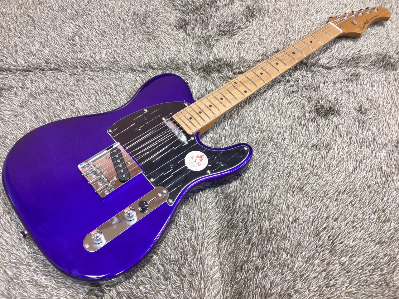 Bacchus BTE-dx ステンレスフレット　極美品 Bacchus BTE-1DX RSM/M IPM(Indigo Purple Metallic)【摩耗に強い