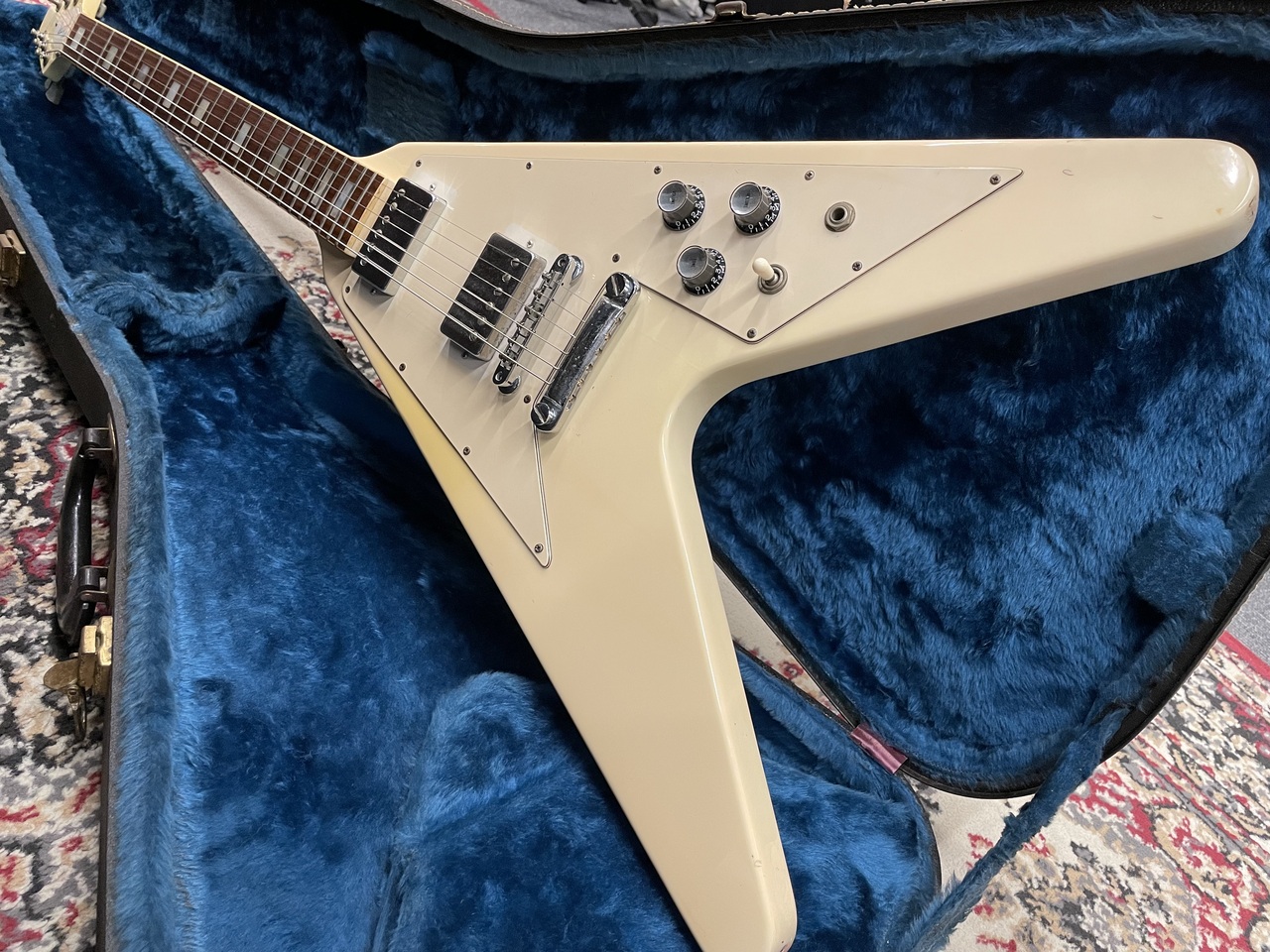 Gibson Flying V Block Inlay White 【1985 Vintage】【3.14kg
