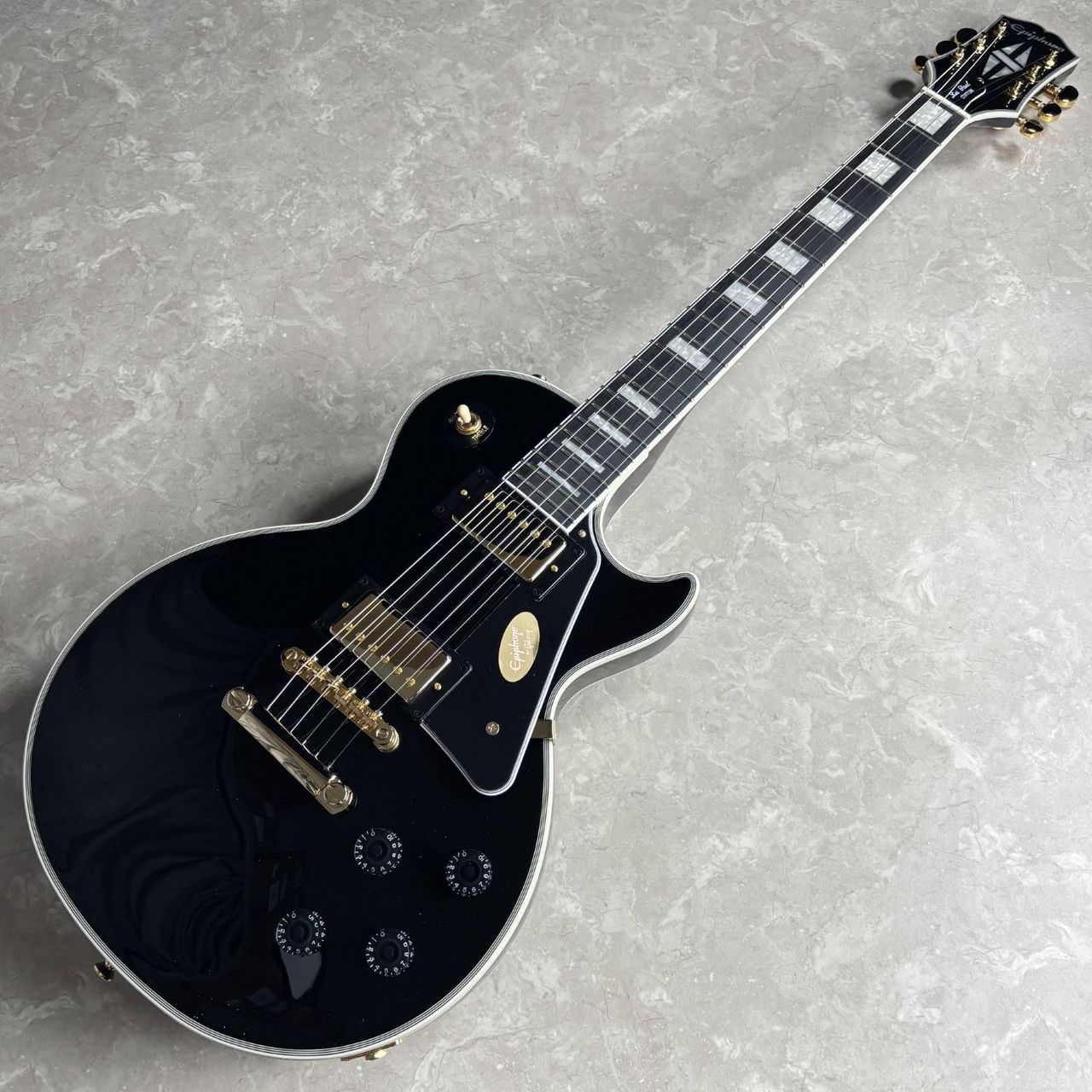 Epiphone Les Paul Custom Ebony【現物画像/3.9kg】エレキギター レス