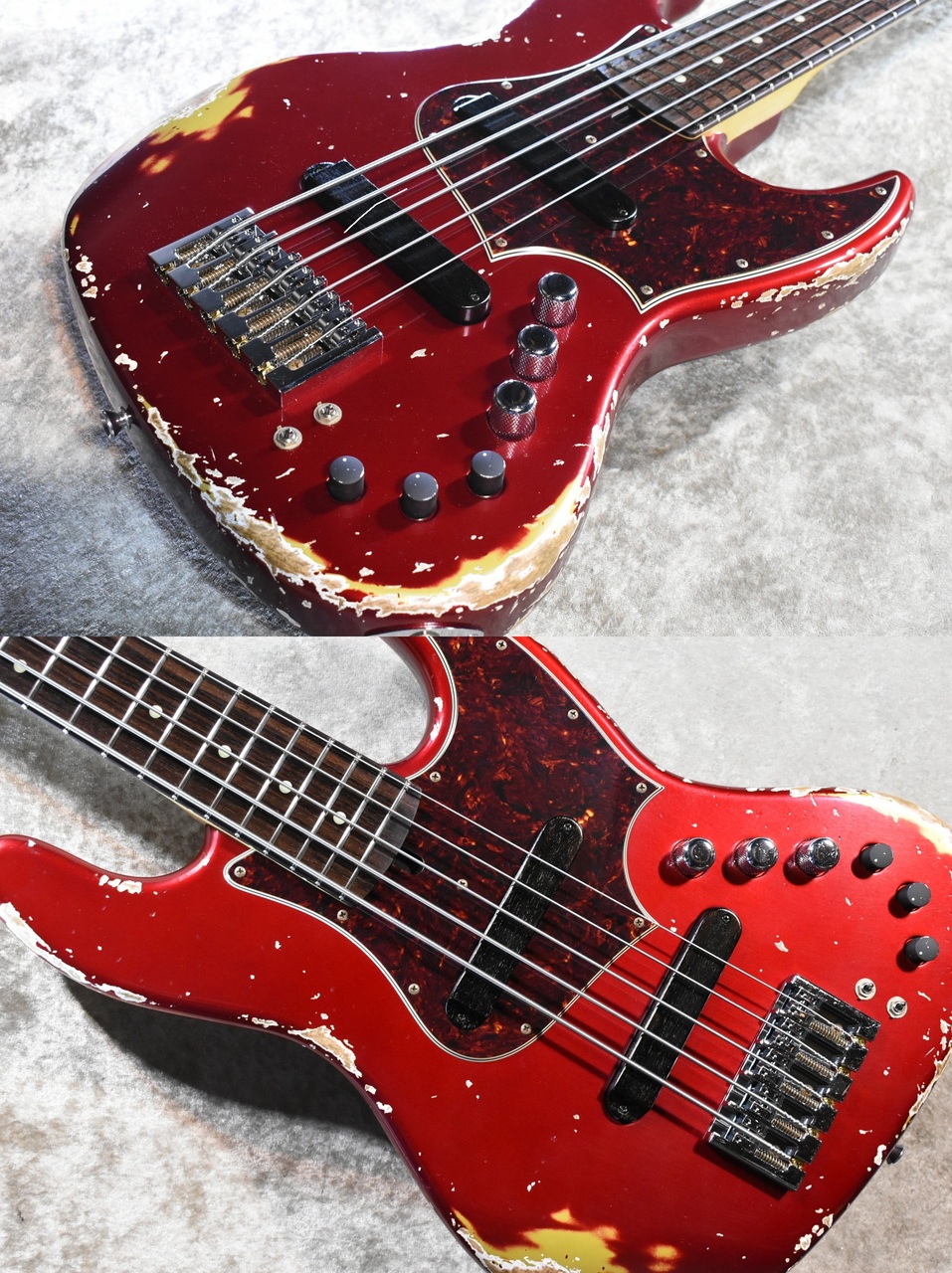 Xotic XJ-1T 5st Heavy Aged-Alder Body -Dark Candy Apple Red/MH