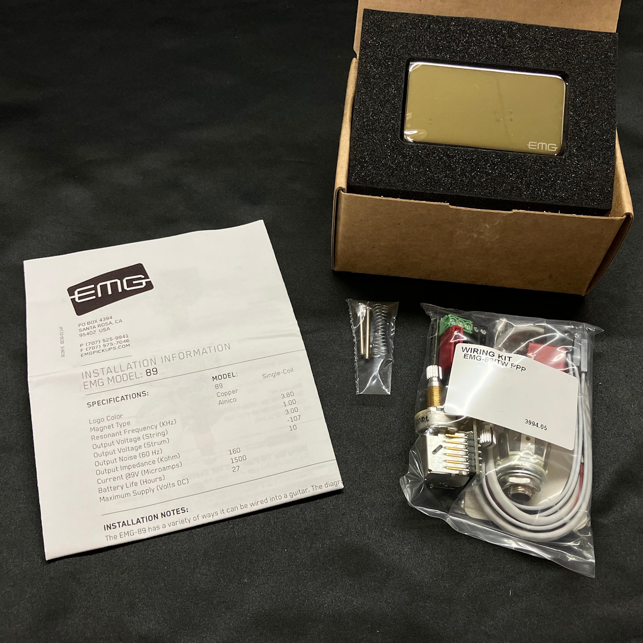 EMG 89 (Chrome)【ギター用/アクティブピックアップ