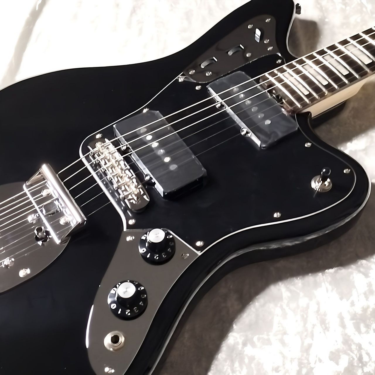 SCHECTER L-JGM-CTM-AL-RH/R All Black ジャガー ジャズマスター