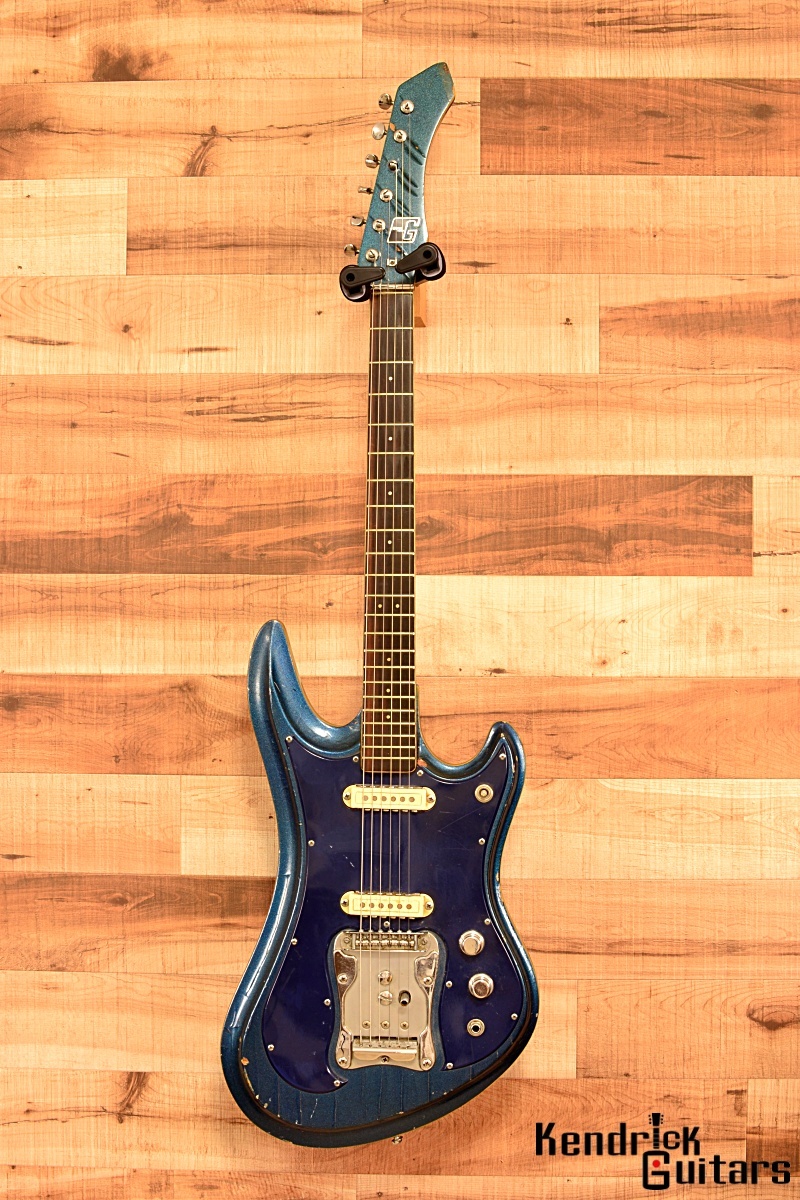 Guyatone 1966 LG-350T Sharp Five / Blue Metalic w/HC（ビンテージ 