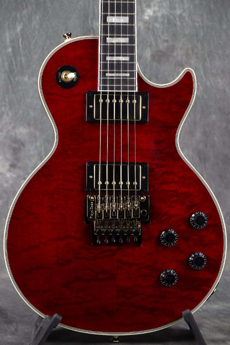Epiphone Alex Lifeson Les Paul Custom Axcess Quilt Ruby
