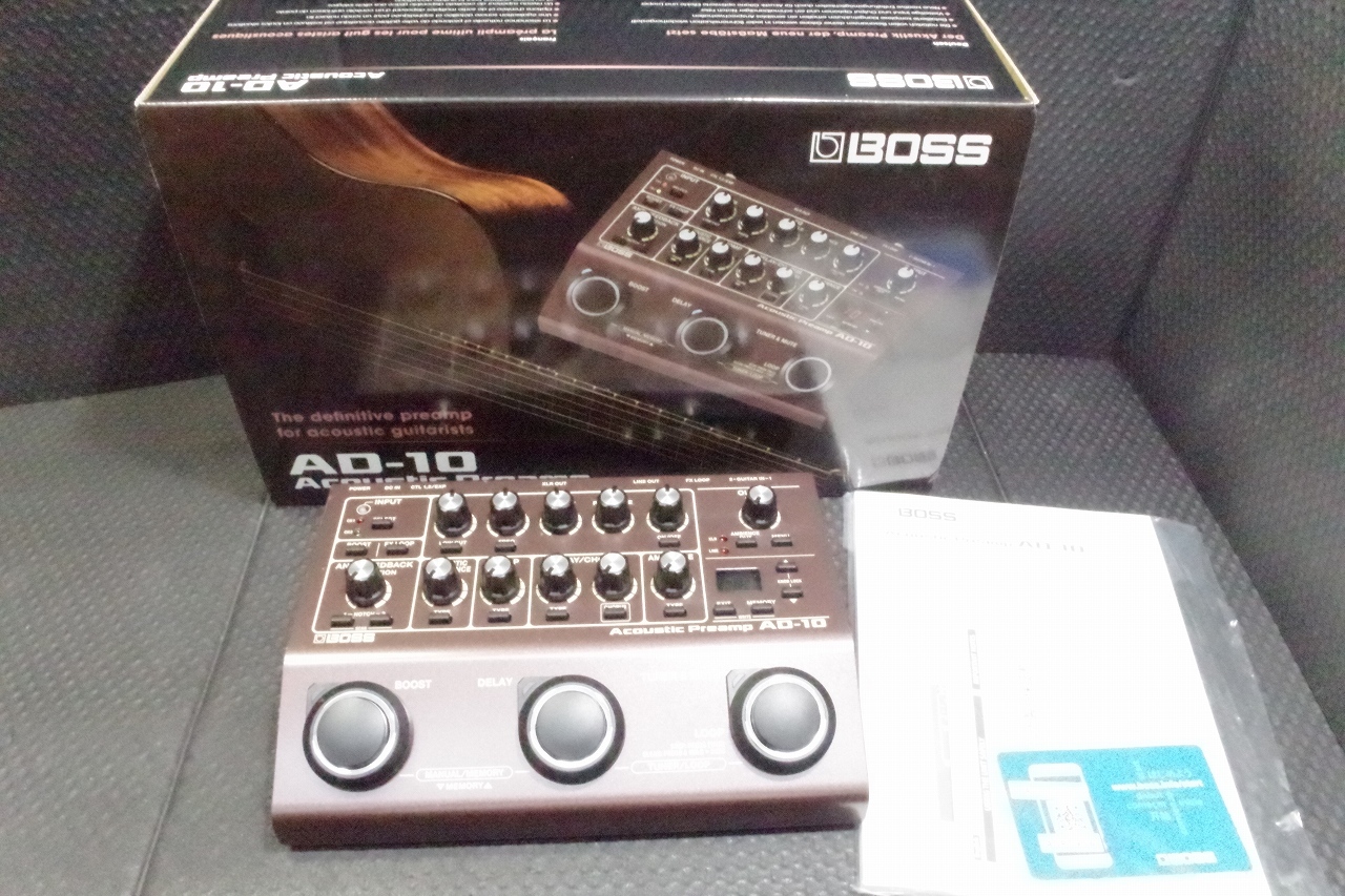 BOSS BOSS AD-10 Acoustic Preamp アコギ用プリアンプ 【都城店