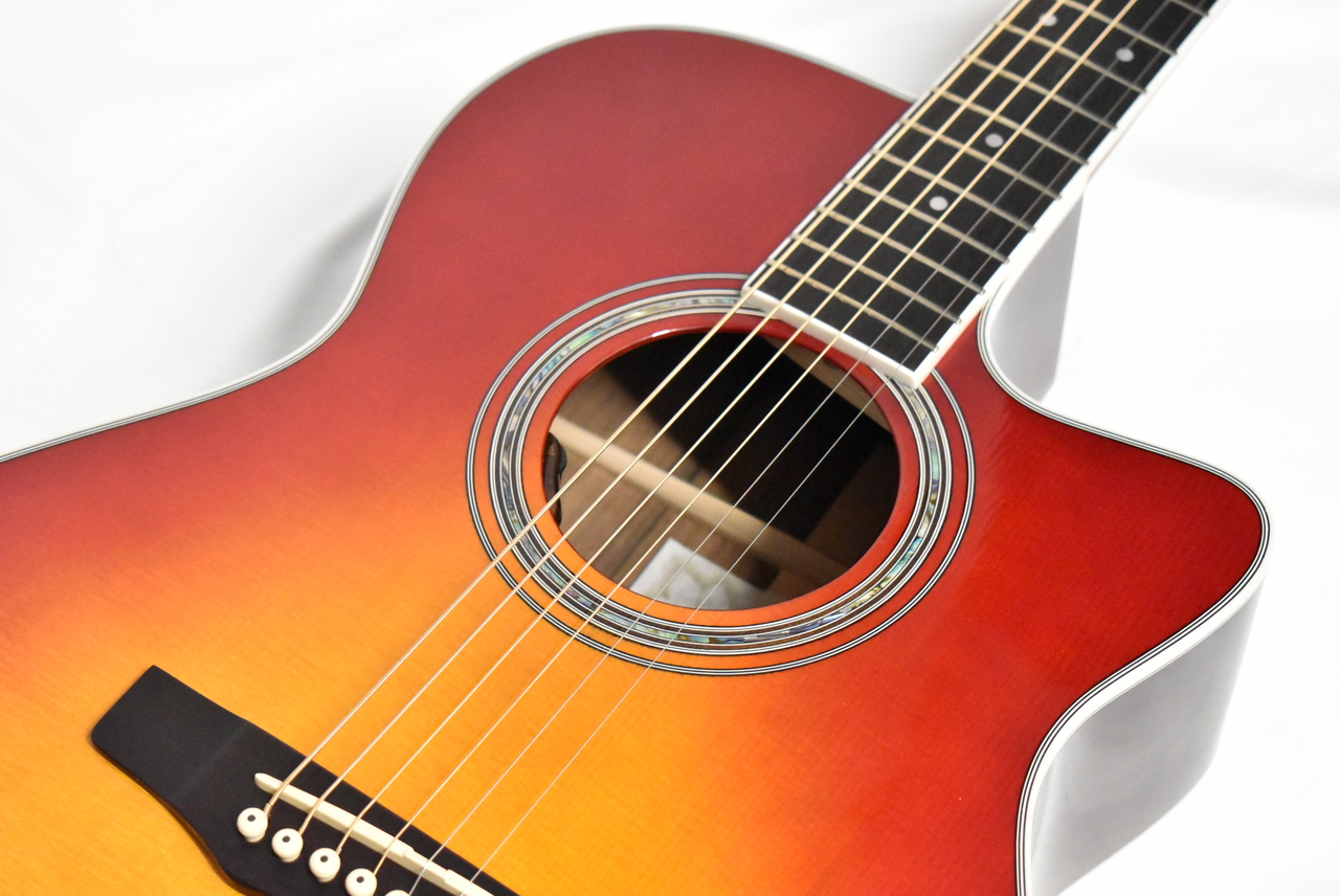 Morris R-14G CS(チェリーサンバースト) 【国産エレアコ】（新品