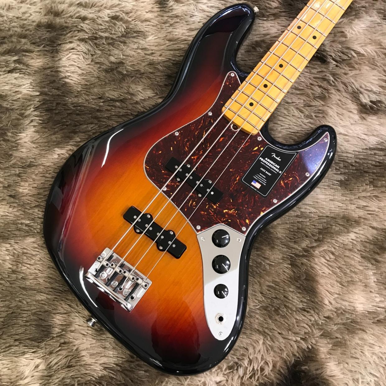 Fender American Professional II Jazz Bass 3-Color Sunburst（新品